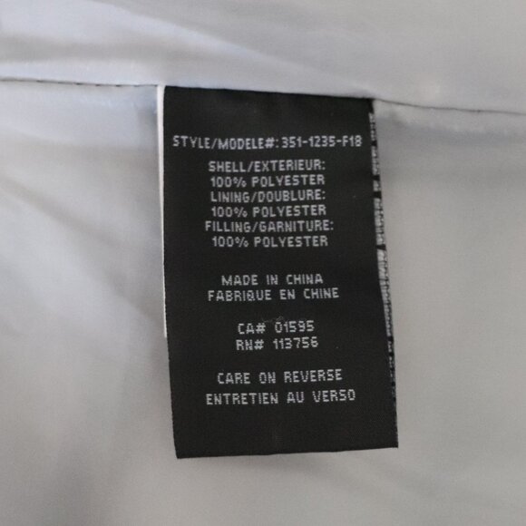 Canada Weathergear Womens Black Sz Lrg Full Zip Sleeveless Puffer Jacket - Picture 12 of 13